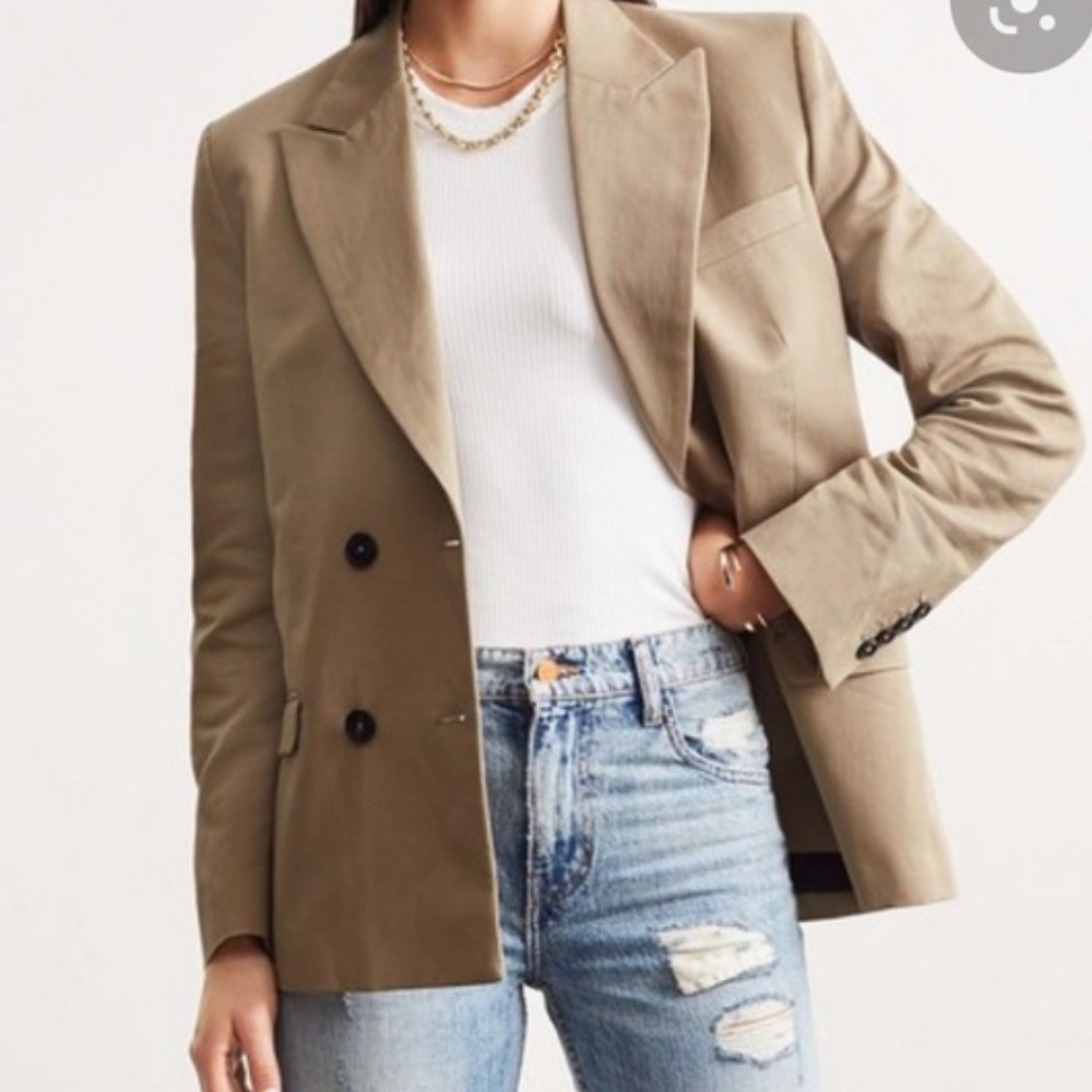 RE / DONE SAGE DOUBLE BREASTED BLAZER
